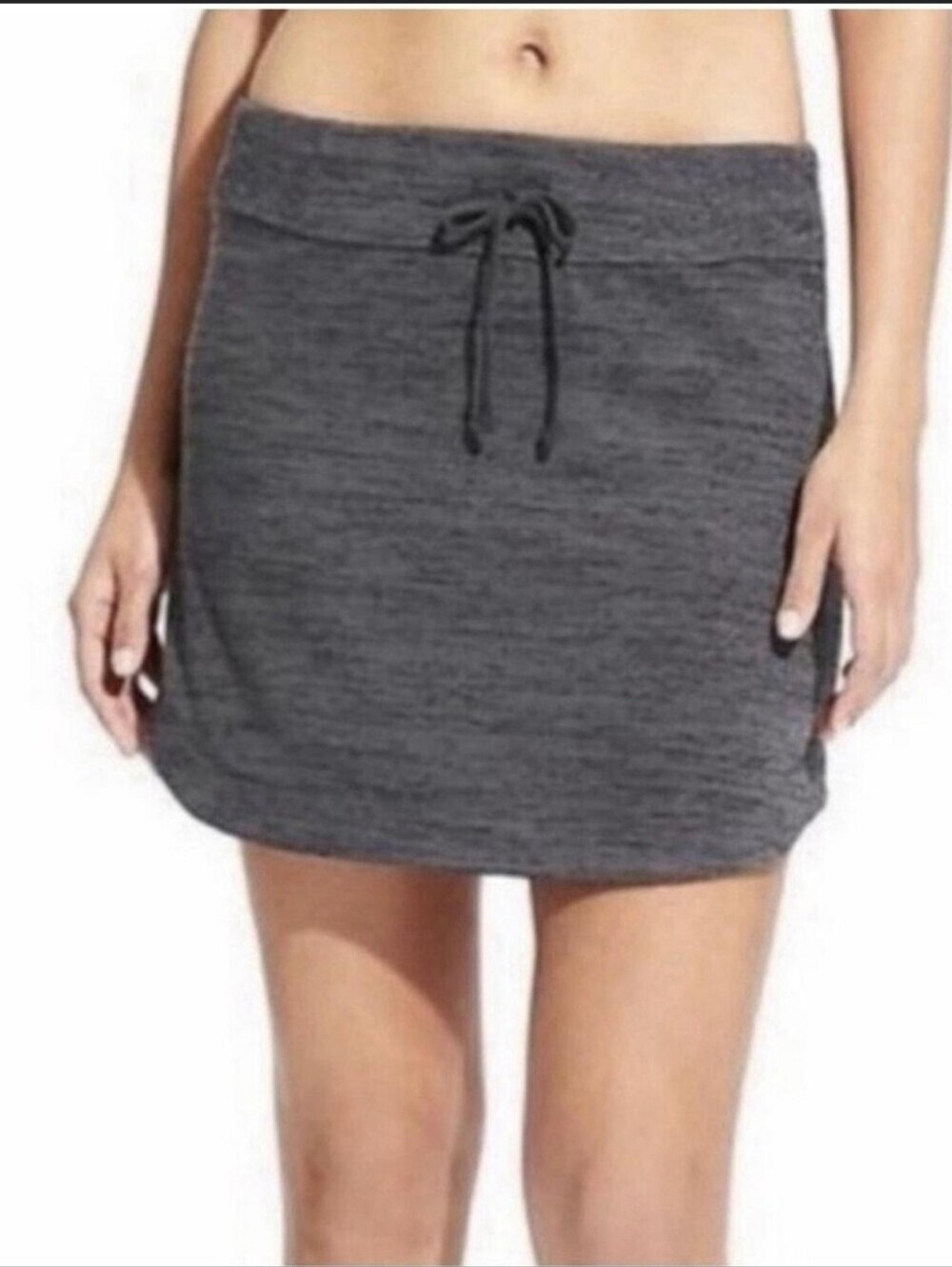 Athleta Downplay Skirt Flint Black Heather Medium